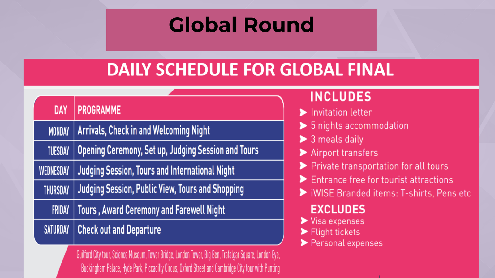 GLOBAL FINAL ROUND